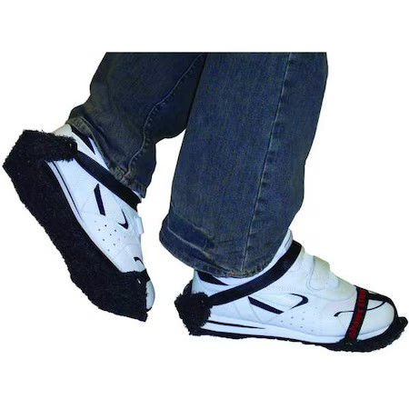 Paws 13021 Floor Stripping Overshoe, Plain Toe, Polyester, Black, Universal