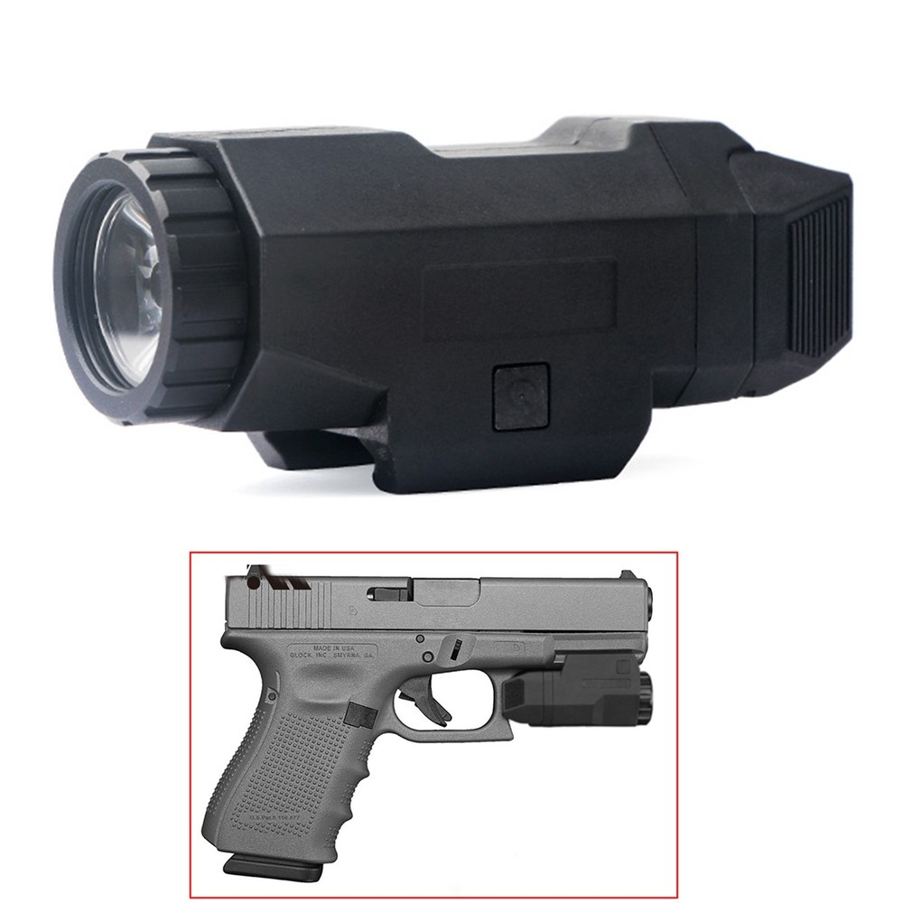 Tactical Flashlight APL Weapon Light Mount Light Pistol Glock Strobe Spotlight