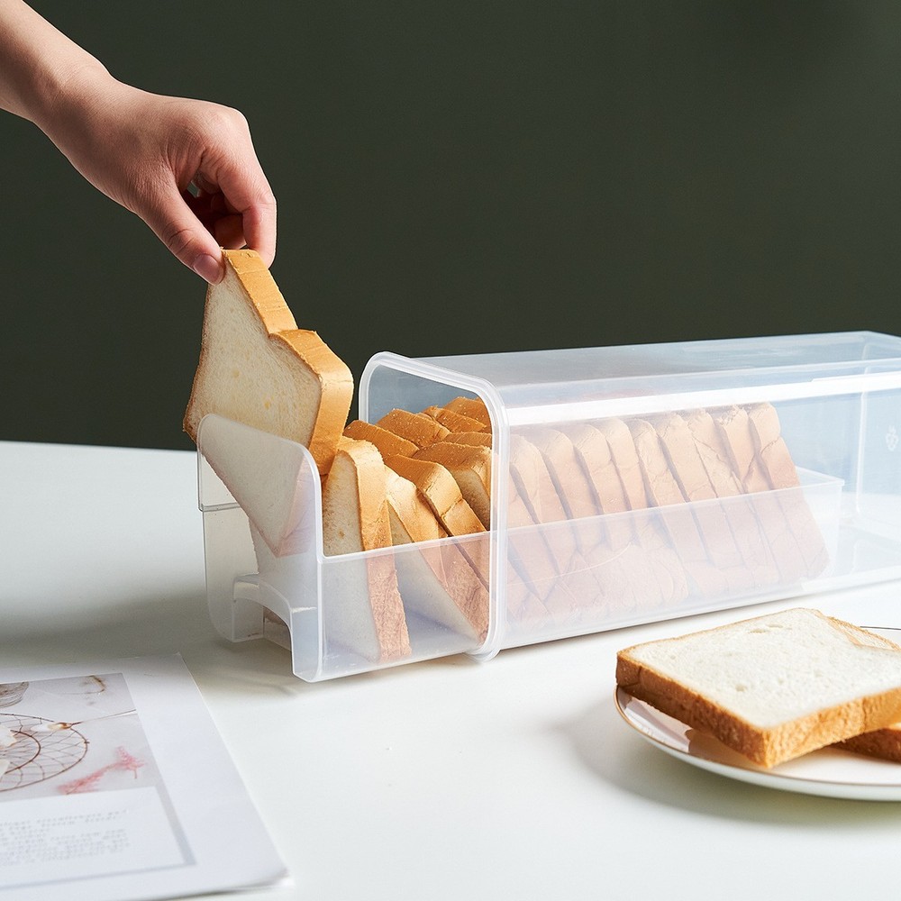 Spacious Bread Storage Container with Drawer for Toast Sandwich Keeping Fresh