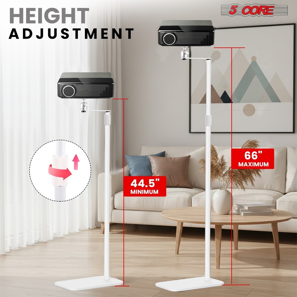 5 Core Projector Stand Floor Adjustable Heavy Base Universal Projectors Support