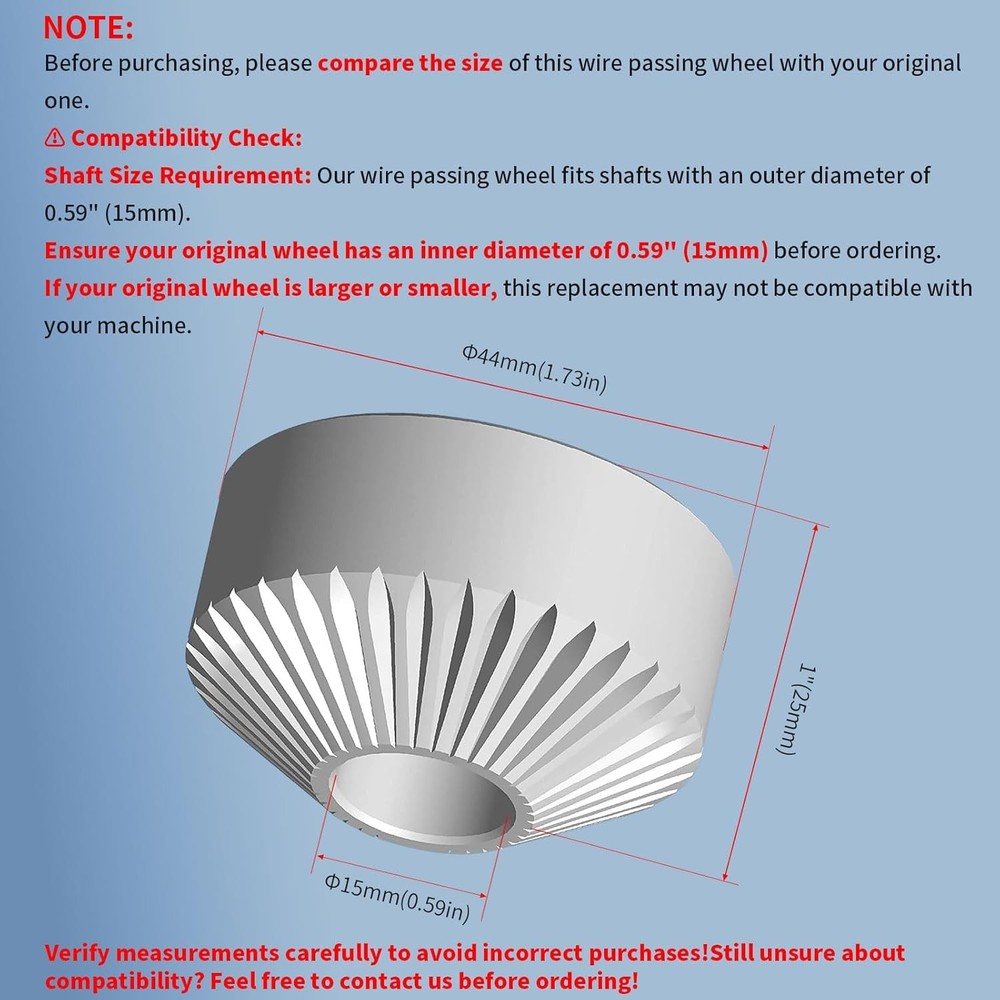 Replacement Wire Passing Wheel for Wire Stripping Machines,Feeder Assembly Repl