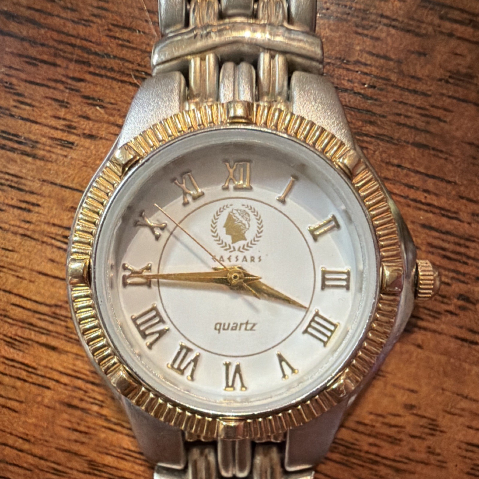 Caesars Palace Quartz Casino Theme Stainless Steel Analog Watch