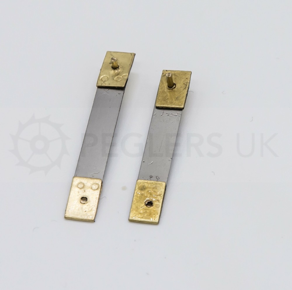 2x Assorted Brass Clock Pendulum Suspension Springs - SU12