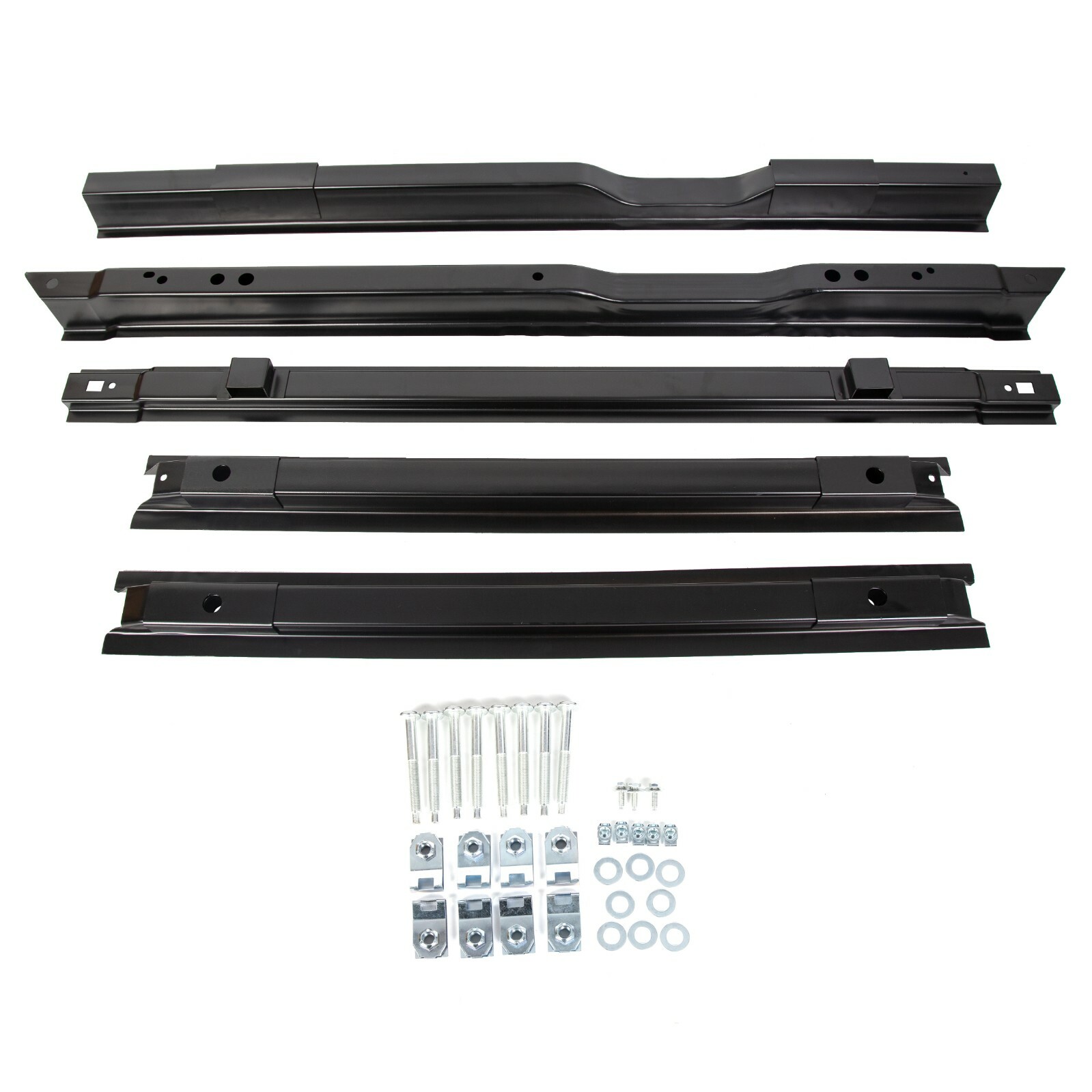5PC Truck Long Bed Rails Floor Support For 99-18 Ford Super Duty F250 F350 F450