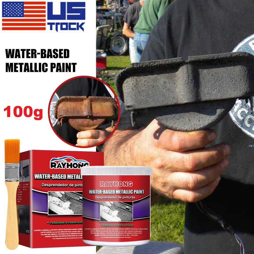 2PCS 100ML Metal Rust Remover Water-based Metallic Paint Rust Conversion Agent