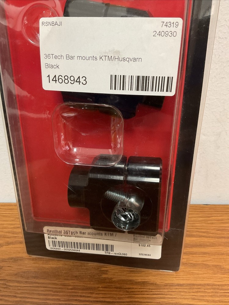 RENTHAL CL060 36Tech Handlebar Mounts Bar Mount