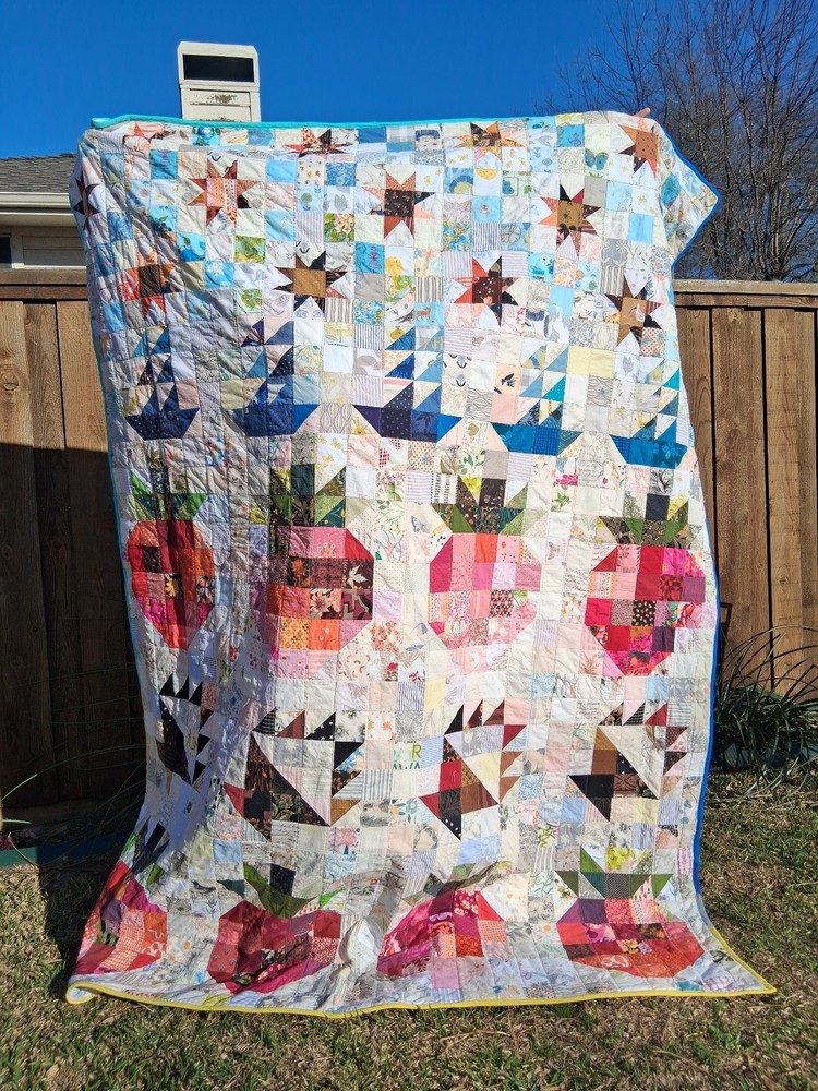 Strawberry sampler quilt