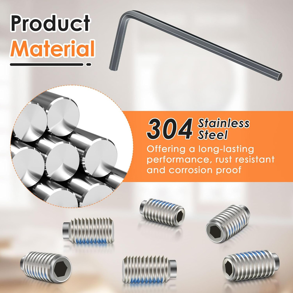 Set Screw Kit Replacement for 155023, Compatible with Moen Single Handle Kitchen