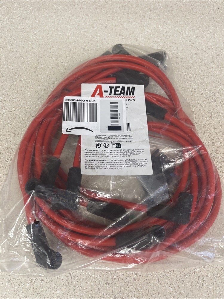 A-Team Performance - 8.0Mm Red Silicone Spark Plug Wires - Compatible with Chevr