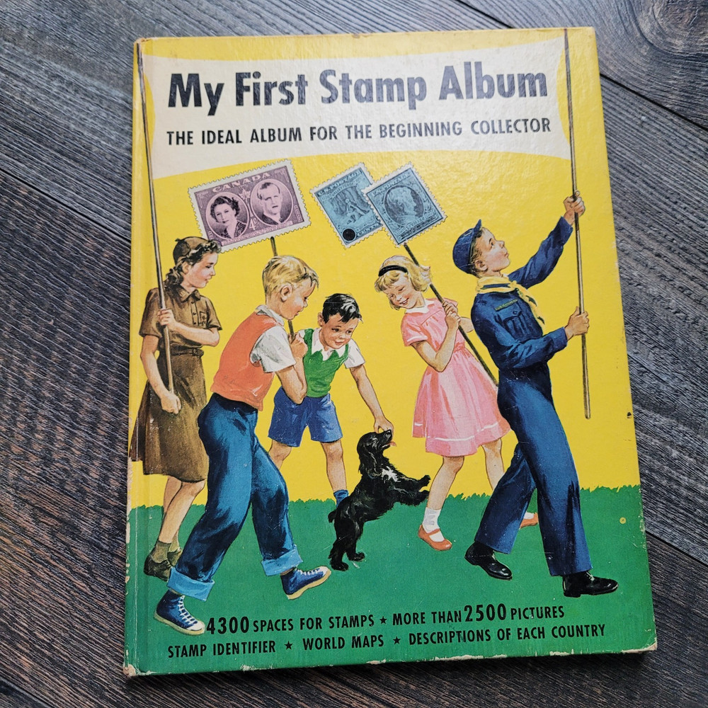 My First Stamp Album Vintage 1952 Empty
