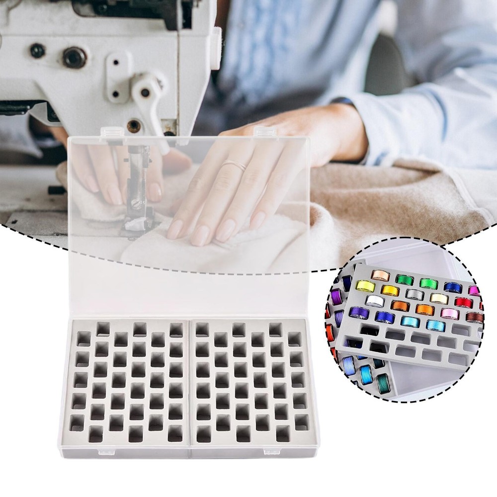 66 Grids Bobbins Storage Case Bobbin Storage Organizer Bobbins Organizer