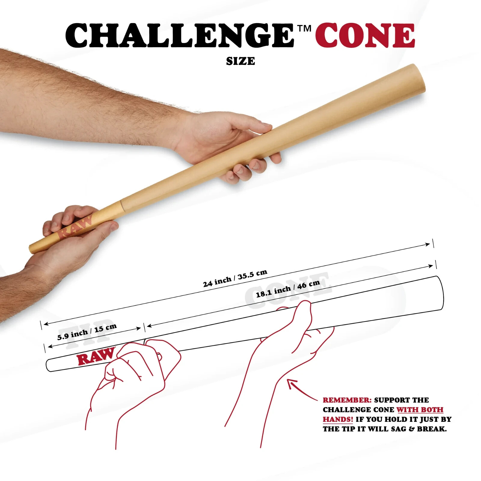 RAW Classic Challenge Cone 2-Foot