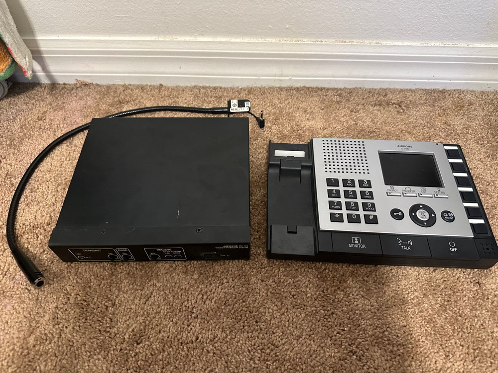 Aiphone IS-IPMV IP Security Window Intercom Base + MU-100 Controller LME-100 Mic