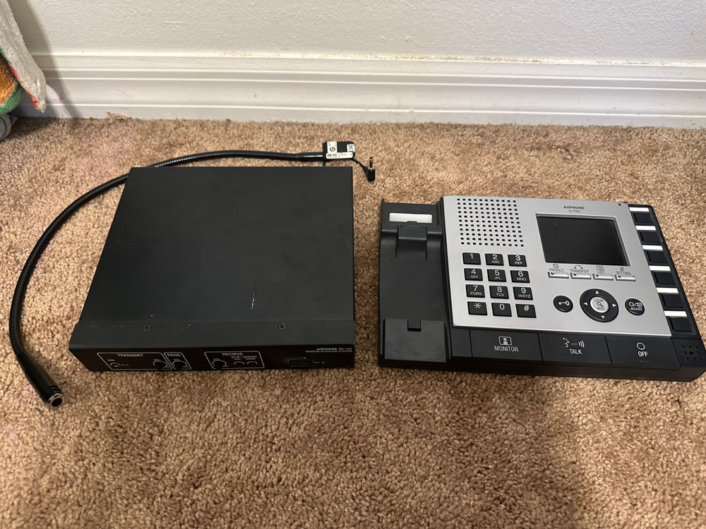Aiphone IS-IPMV IP Security Window Intercom Base + MU-100 Controller LME-100 Mic