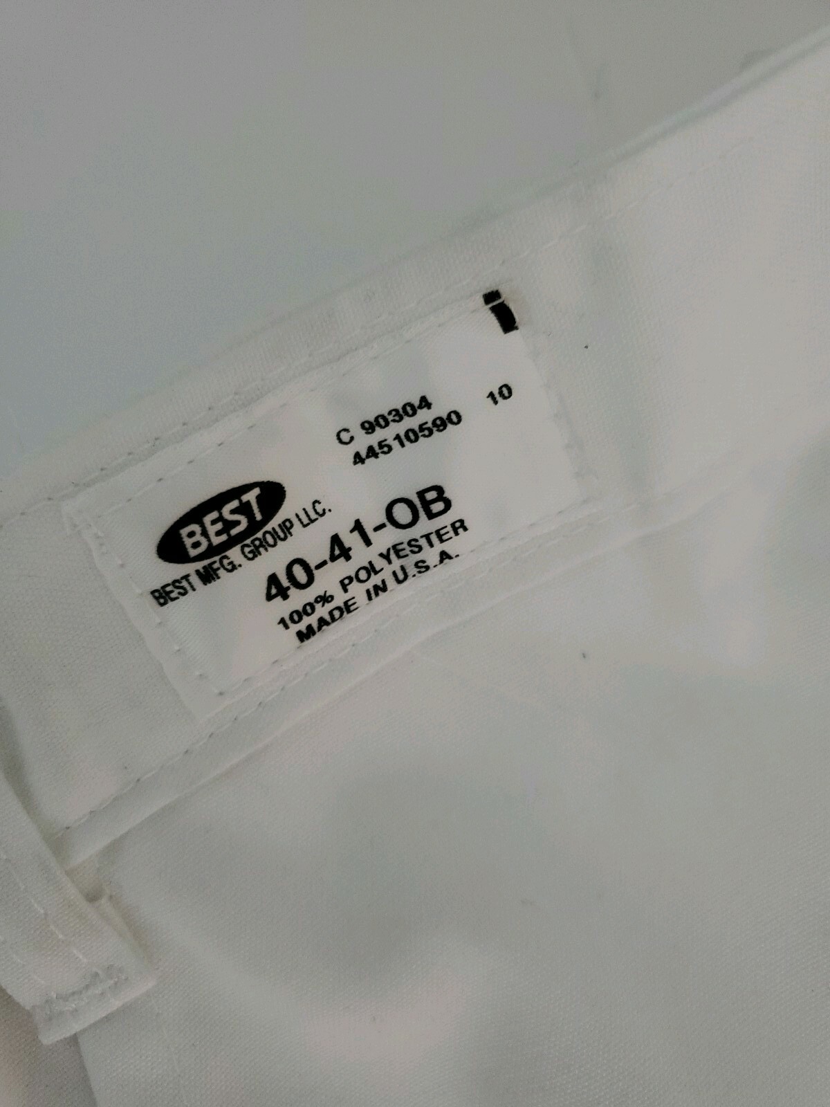 Hospitality Hotel Chef Pants White Unisex Waist 40-41 OB Zipper Flat Front