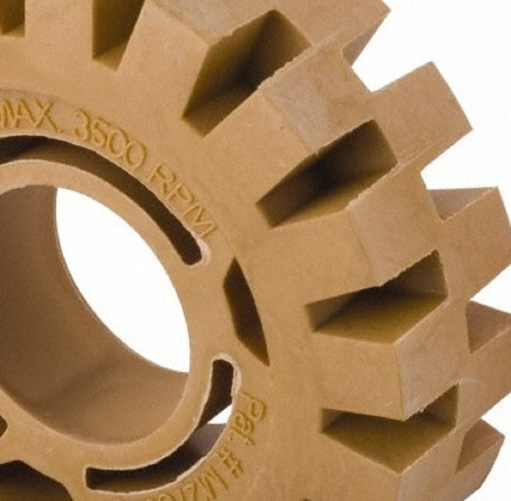 PRO SOURCE 4" Diameter Eraser Wheel for Pneumatic Utility Surface Blasters
