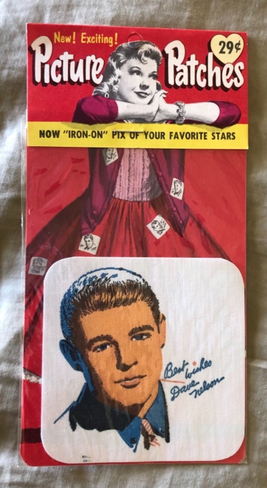 Original Vintage Dave Nelson Iron On Picture Patch