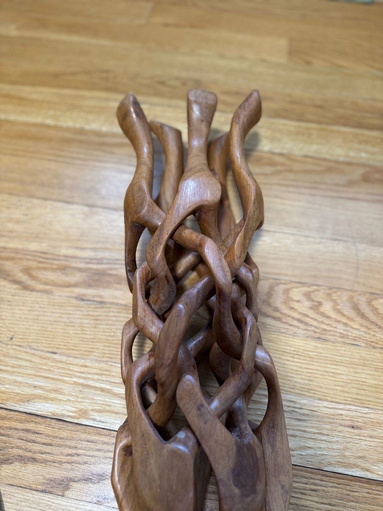 SAUDI Coffee Table.Mid Century Modern•Spider Web Folding/Interlocking Wood