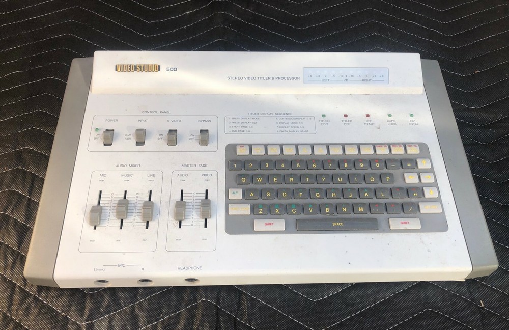 SIMA Video studio 500 stereo video titler and processor