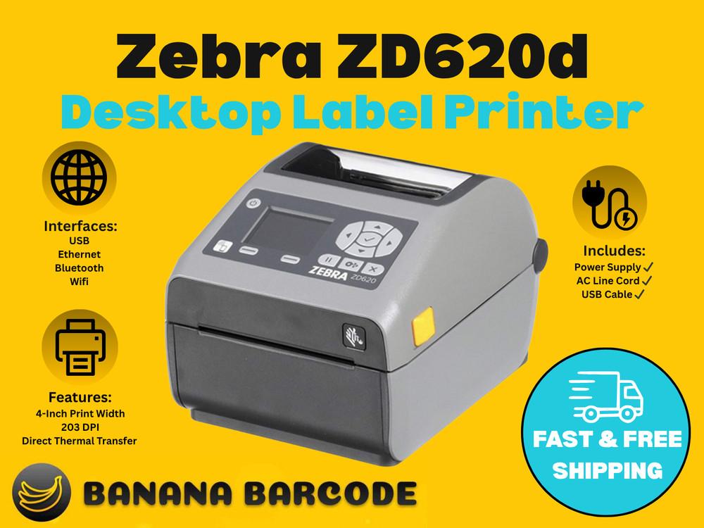 ✅Zebra ZD620 High Performance Direct Thermal 4Inch Label Printer USB/Network!🔥⭐