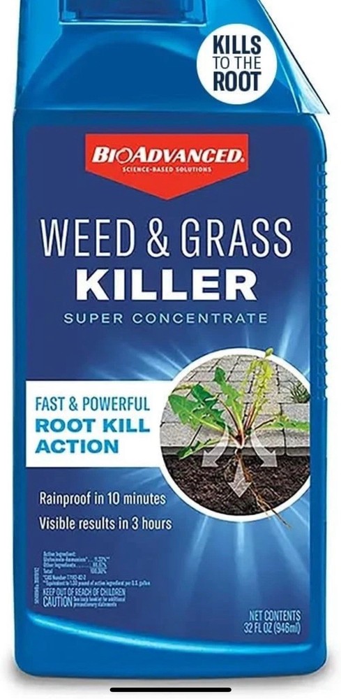 BioAdvanced Weed & Grass Killer Super Concentrate, 2 Bottle Bundle 32-Oz Each