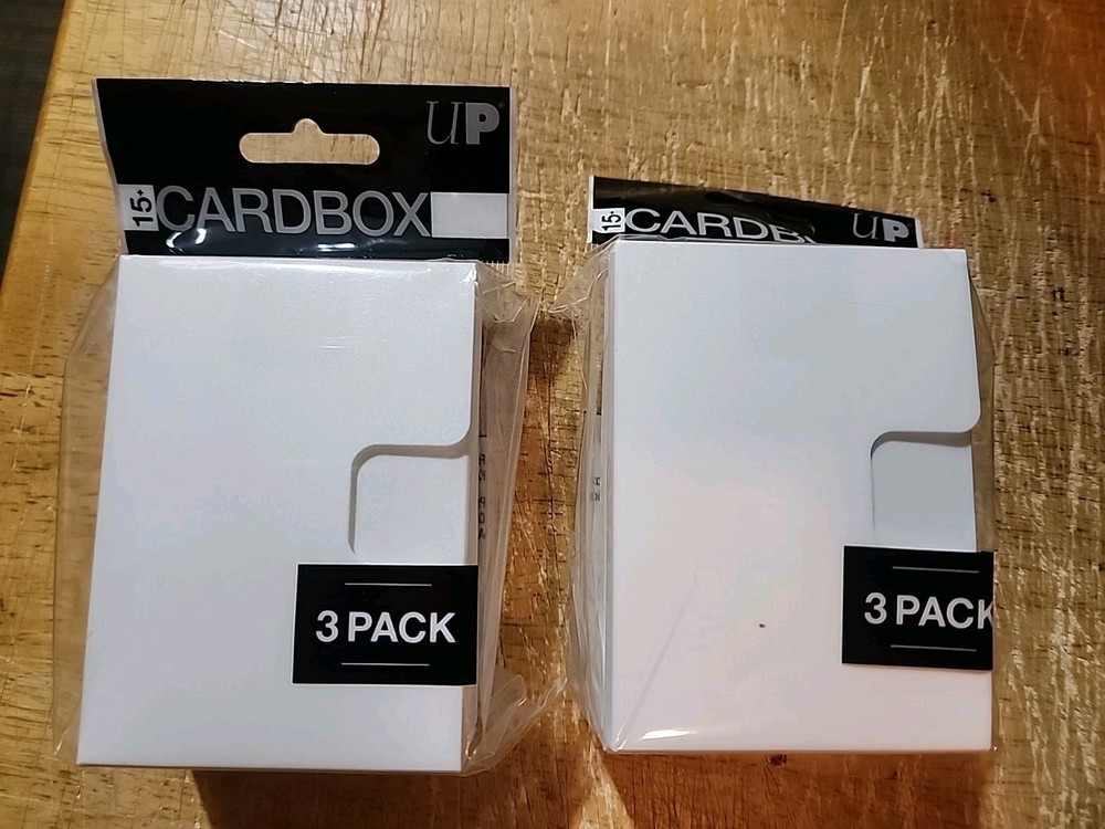 (6-Pack) 15+ Card Deck Box WHITE Compact Design For Cube Draft Packs