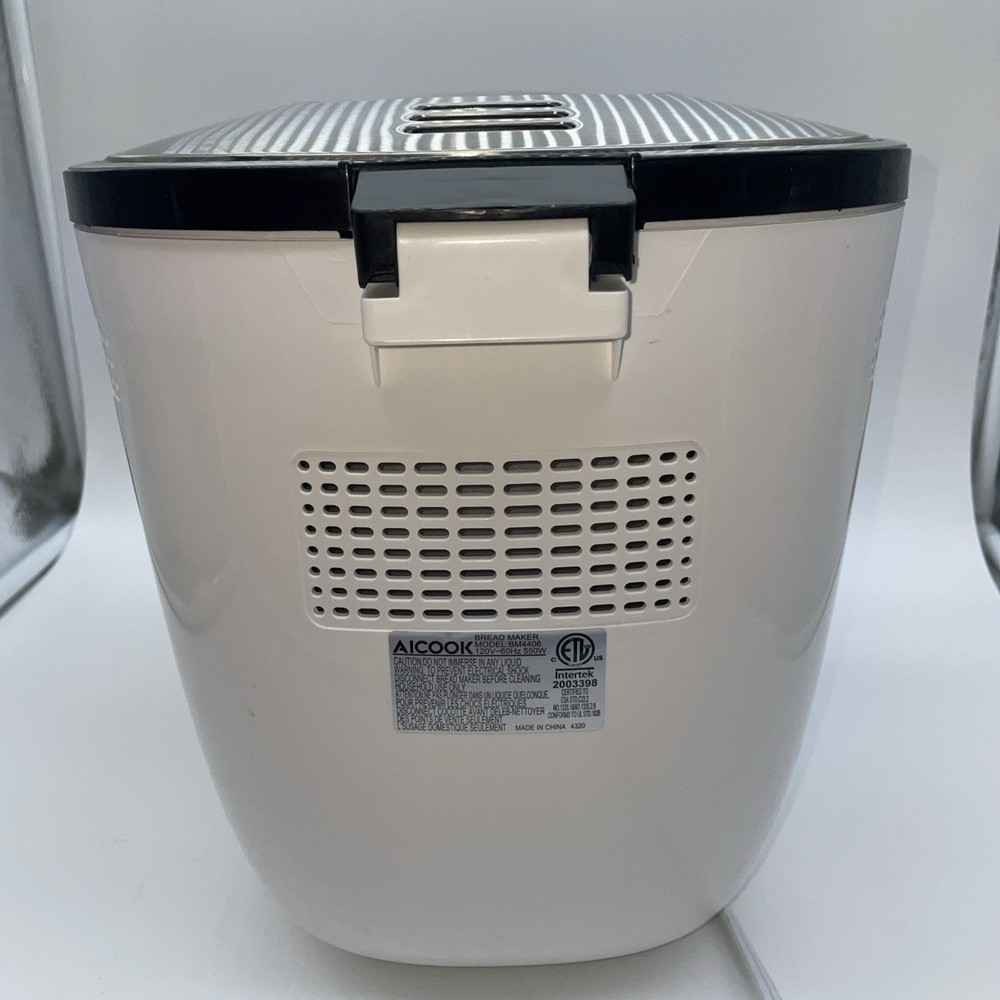 AICOOK 2LB Automatic Bread Maker Machine Tested Working BM4406, White