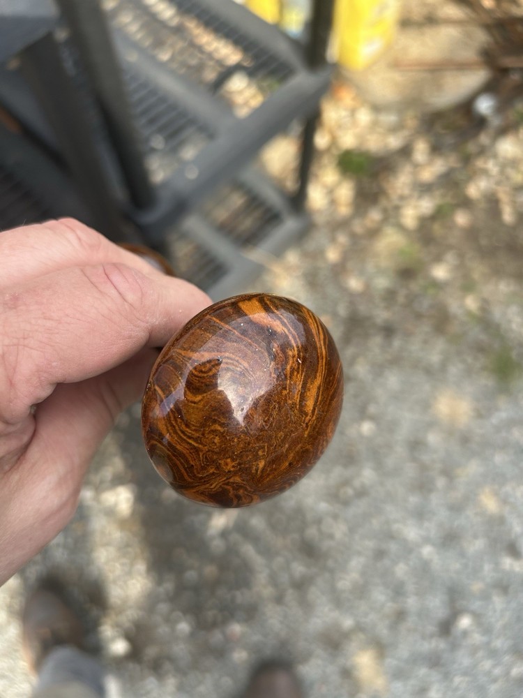Vintage Brown Marble Tiger Swirl Door Knobs