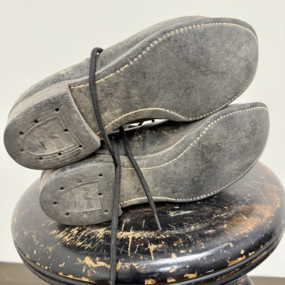 Pre WWII US Navy Service Shoes Leather Boots Small