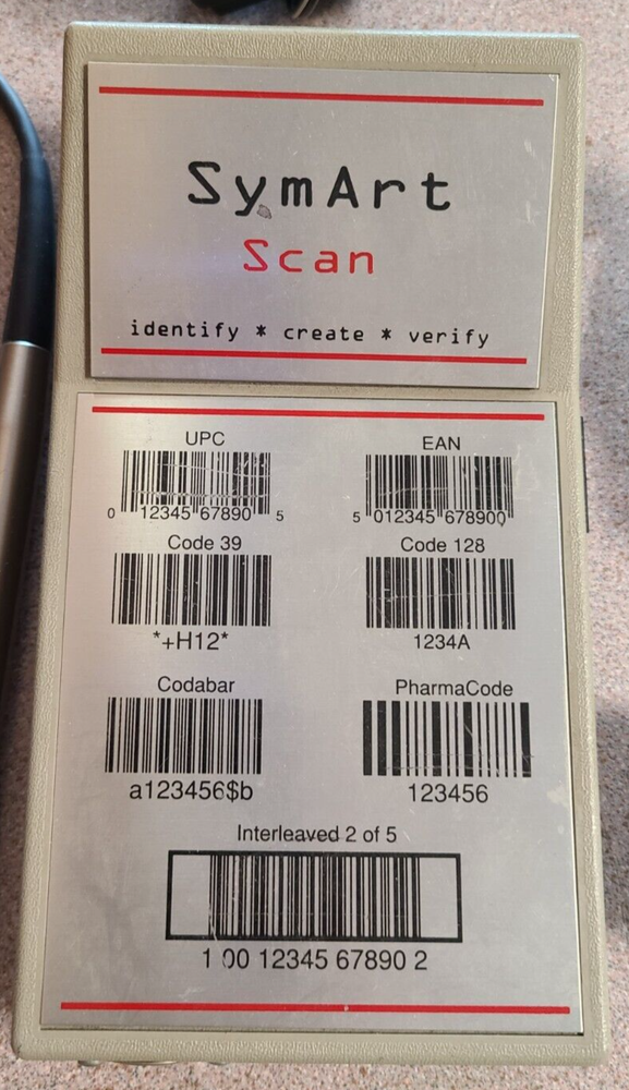 Vintage SymArt Scan barcode scanner