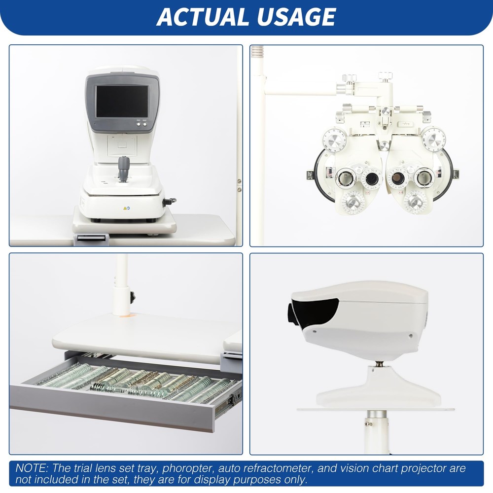 UCanSee Optometry Combination Table Electric Height Adjustment 35.2" L 18.9" W