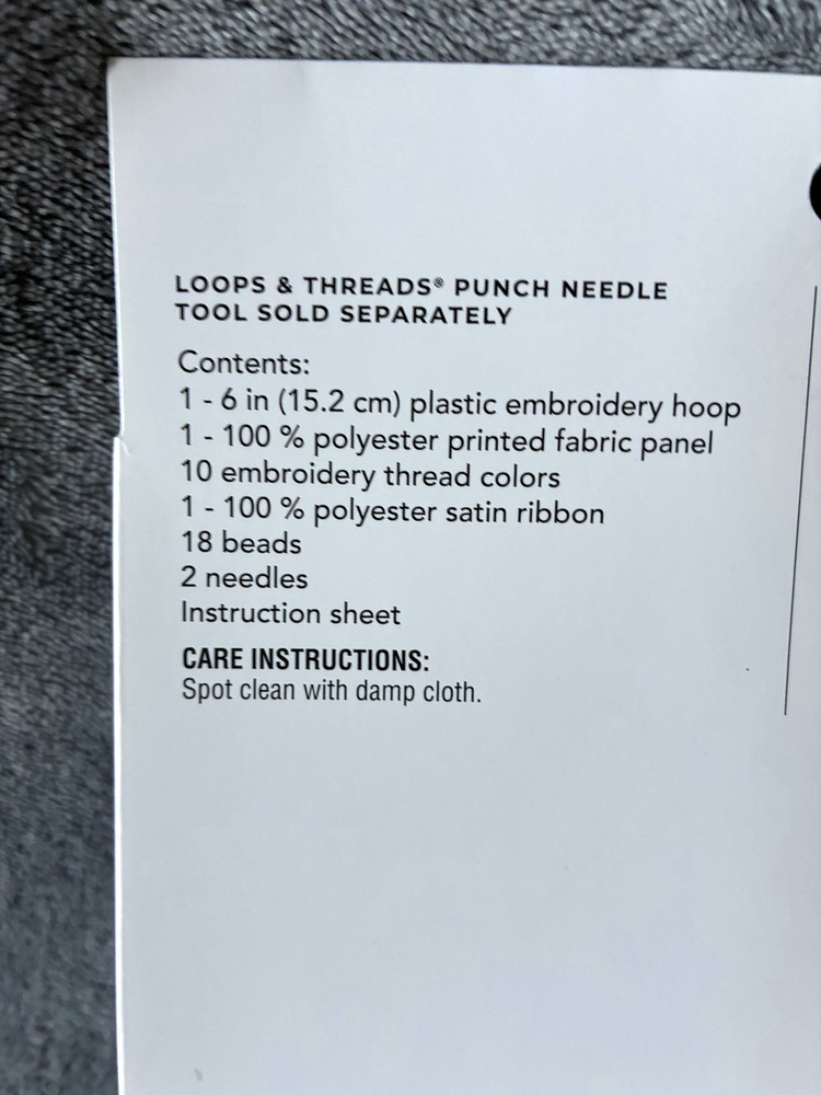 Loops & Threads Punch Needle Kit Christmas Nutcracker 6in NEW Sealed