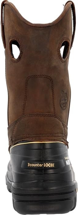 Georgia Boot Muddog 2 Work Wellington, Dark Brown