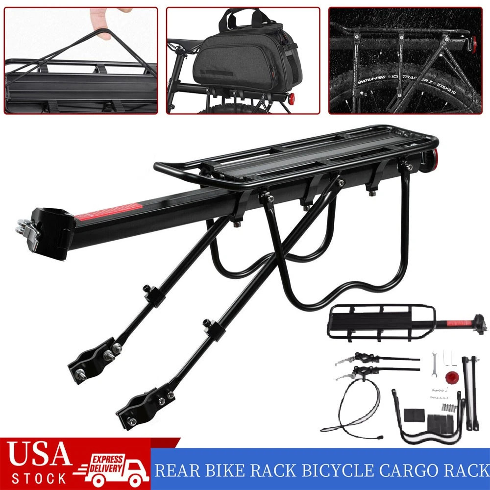 Bike Rear Carrier Rack Mountain Road Bicycle Bracket Cycle Luggage Cargo Holder