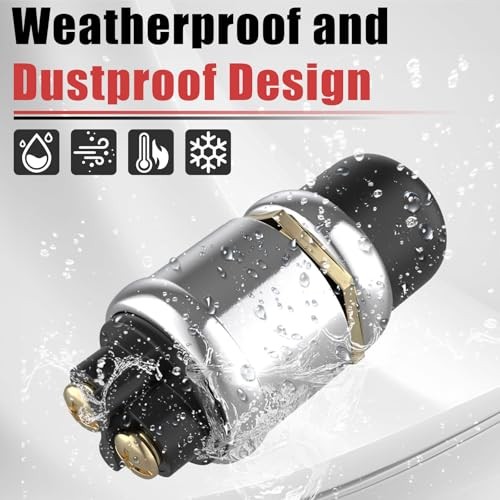 2 PCS Push Button Starter Switch 12V 50A, Waterproof Momentary Start black-2