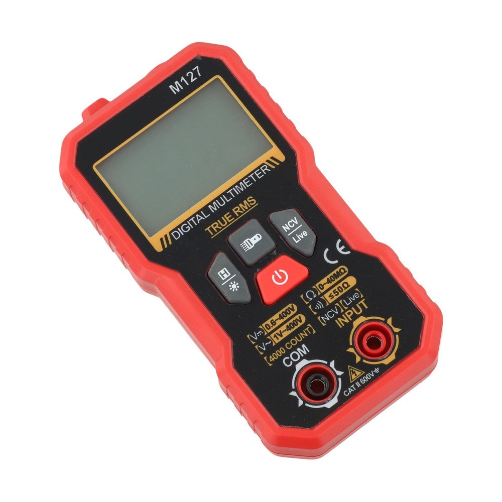 Compact Digital Multimeter with Non Contact Voltage Detector for Testing