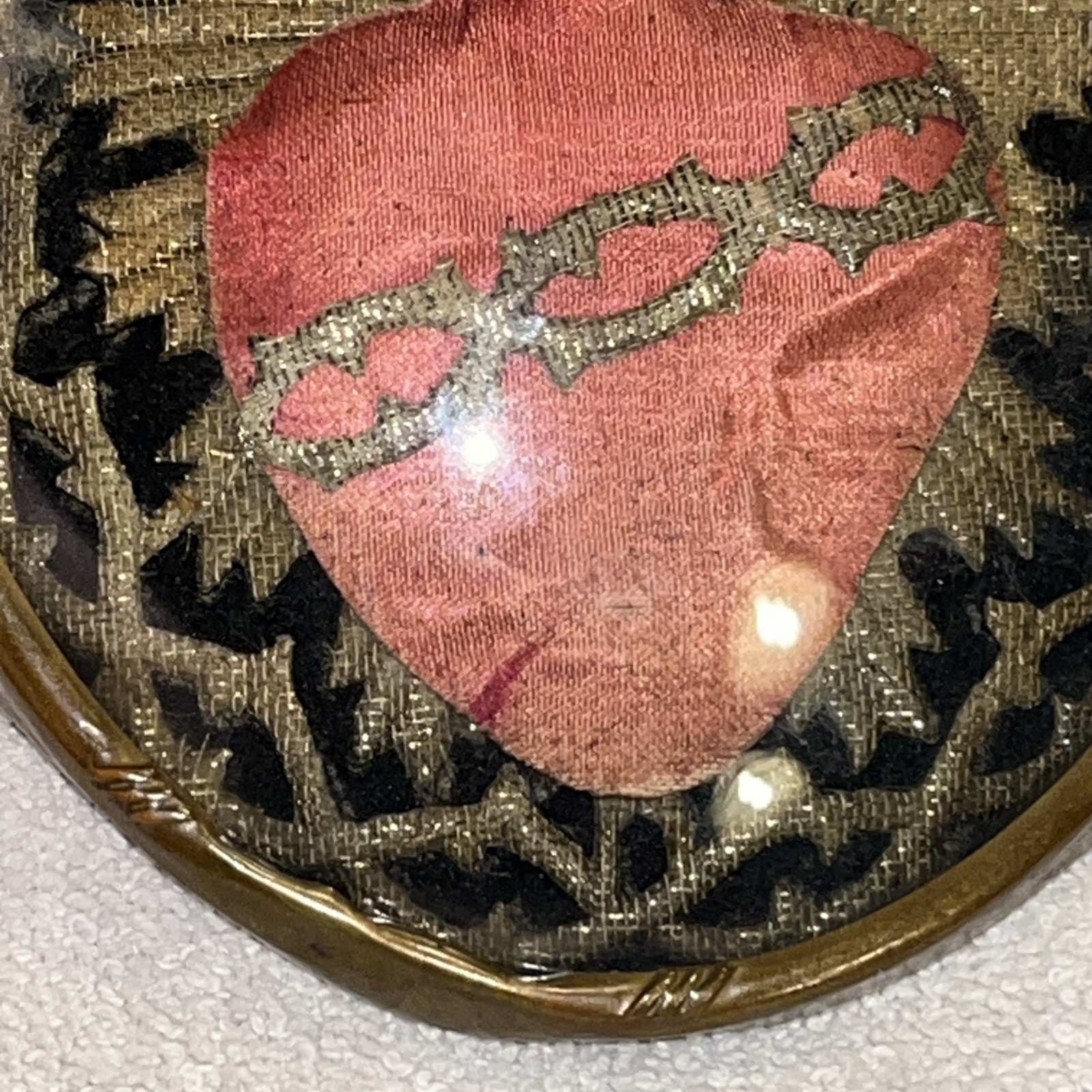 VINTAGE FRENCH SACRED HEART EX-VOTI CIRCA 19th CENTURY