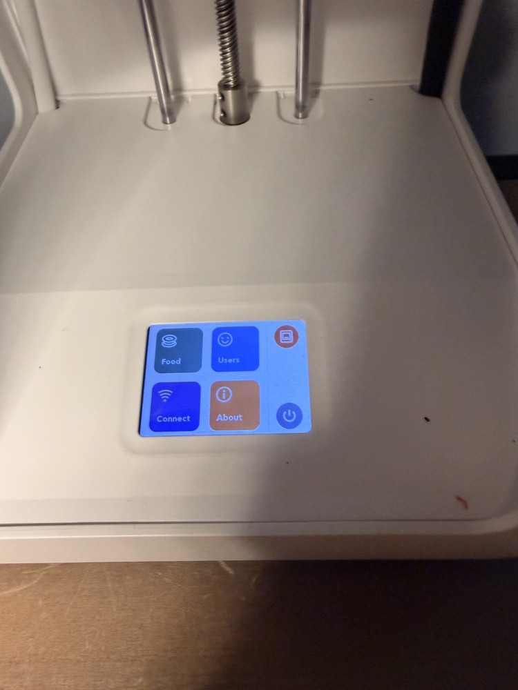 toybox 3d printer alpha 2 with power cable and accessories.