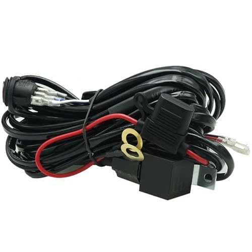 12V Strobe Light Bar Automotive Push Button Switch with Harness Car Light