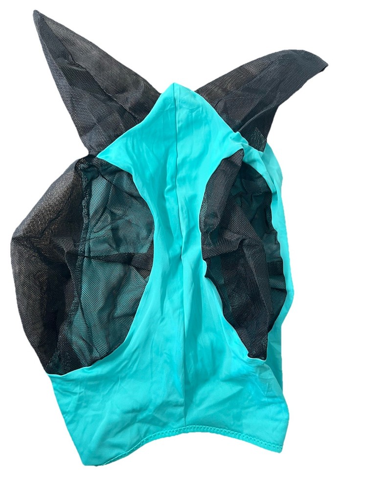 Weaver Covered Ear Lycra Fly Mask Turqoise Medium