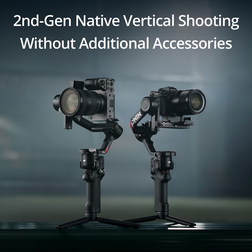 DJI RS 4 Combo 3-Axis Gimbal Stabilizer with Enhanced Vertical Shooting