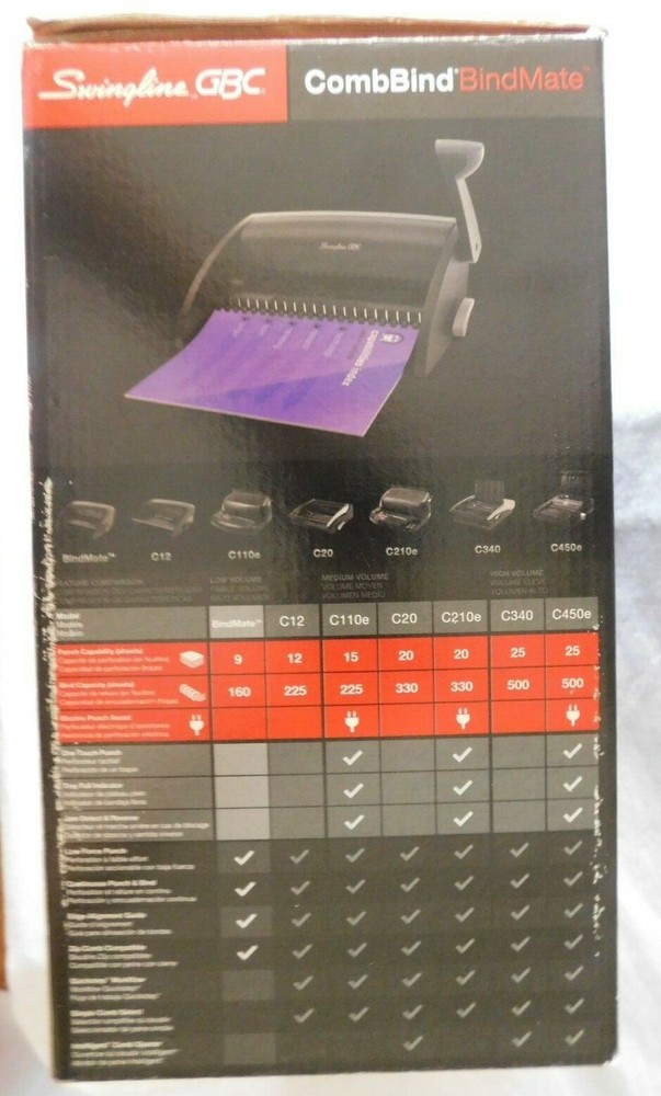 GBC CombBind C12 SwingLine Comb Binder & Punch