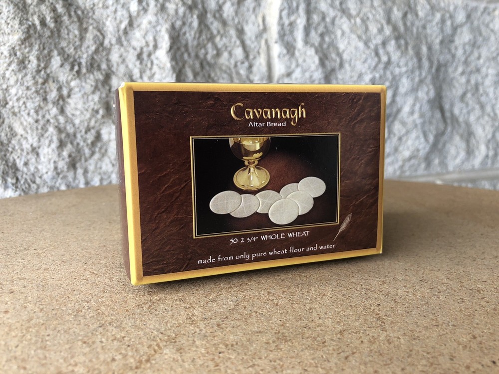 Cavanaugh Altar Bread Church Host 2 3/4 WHOLE WHEAT BOX hosts communion wafer