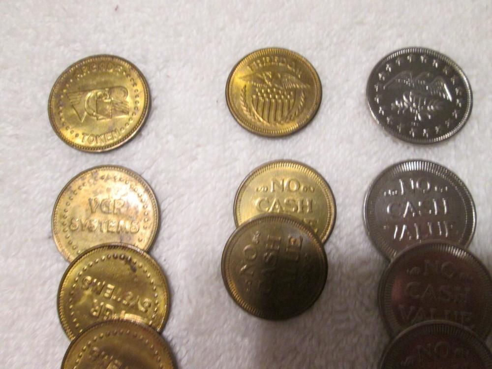 Arcade Video Game Tokens Mixed Lot