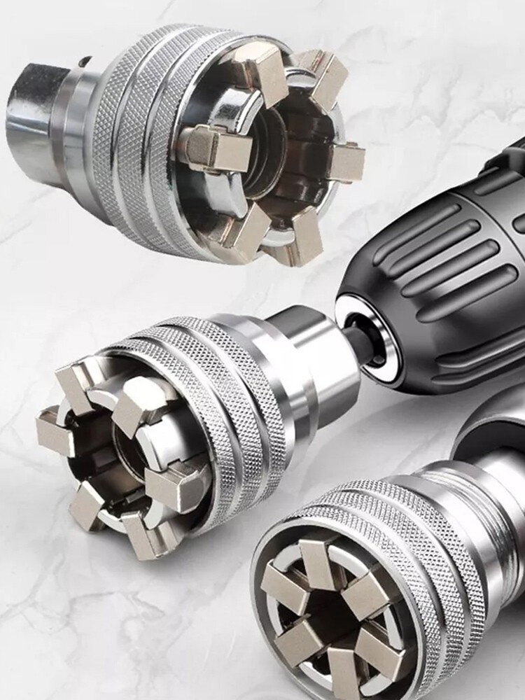 Universal Adapter Sleeve Adjustable Head Socket Spanner Torque  Wrench Ratchet