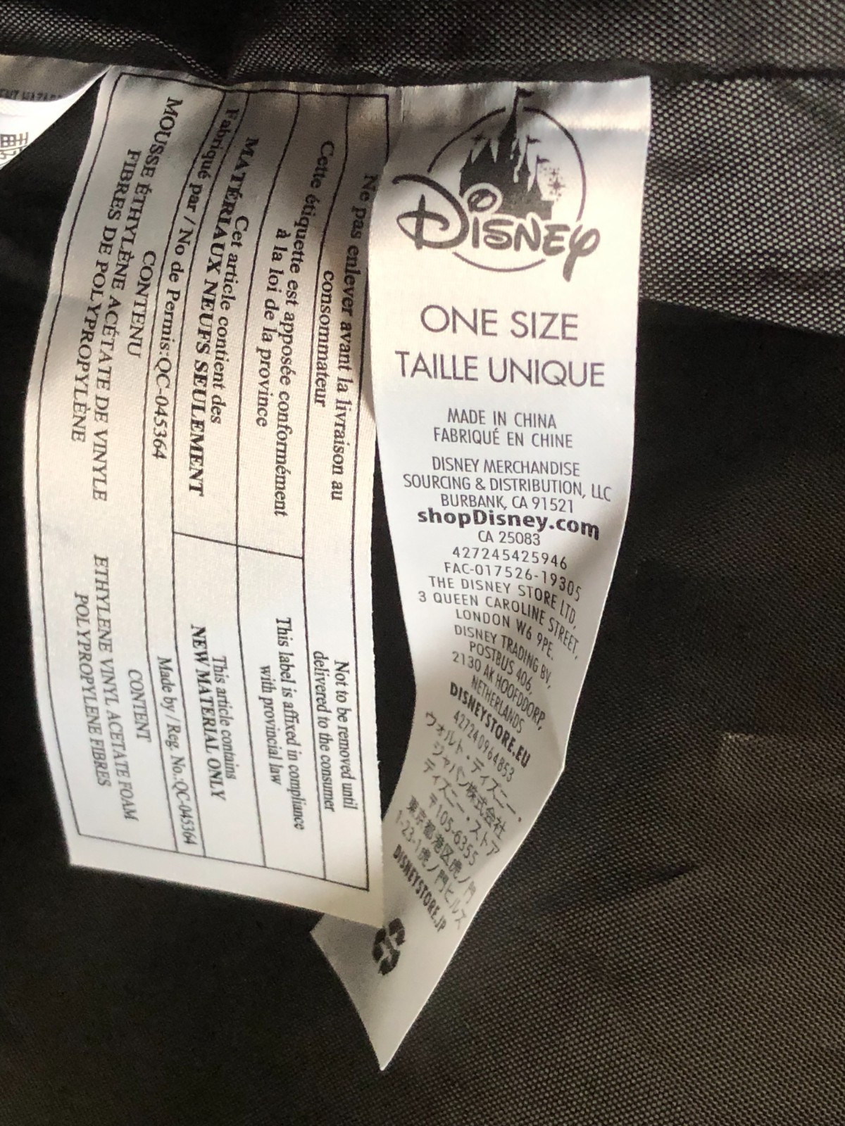 Disney Store Mickey Mouse Steamboat Willie Large Zipper Tote Bag Double Handle