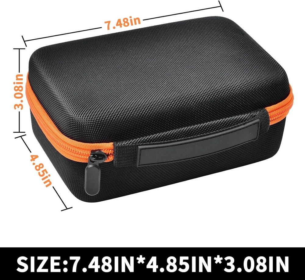 Portable Air Compressor Storage Case with Adjustable Dividers - Black Elegance