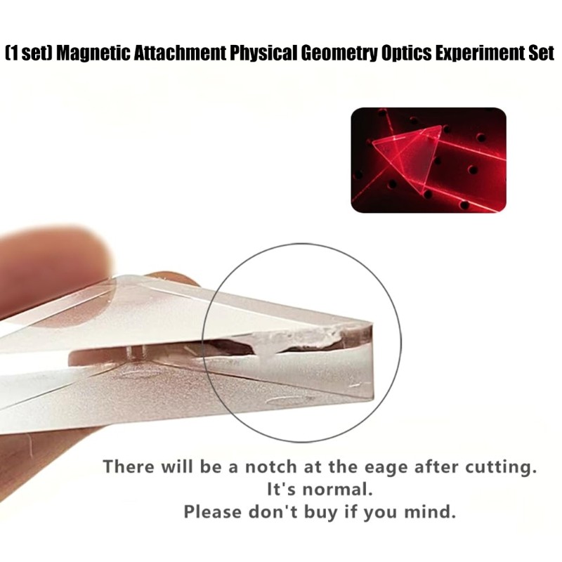 Student Physics Learning Set Geometric Optics Tools with Storage Case