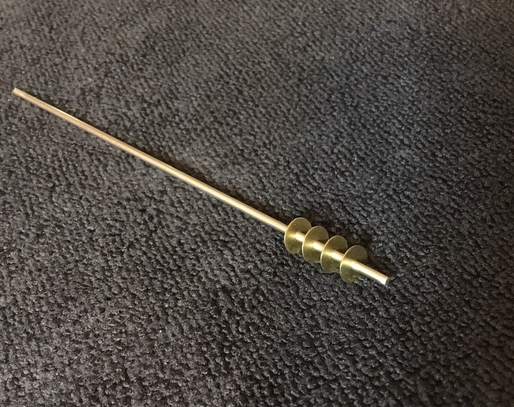 60 Brass inside pivot thrust washers custom made for straight razor restoration.