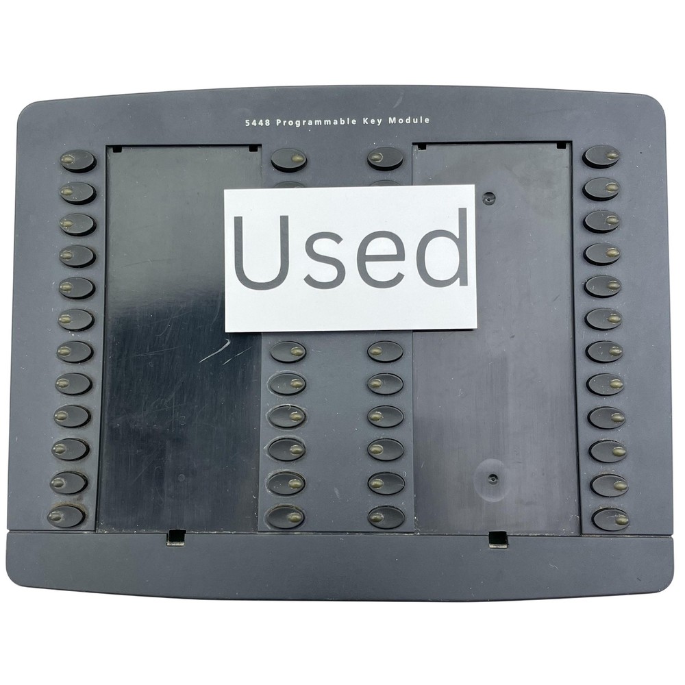 Mitel 5448 PKM Programmable Key Module Gray Phone Expansion Console Keypad Used